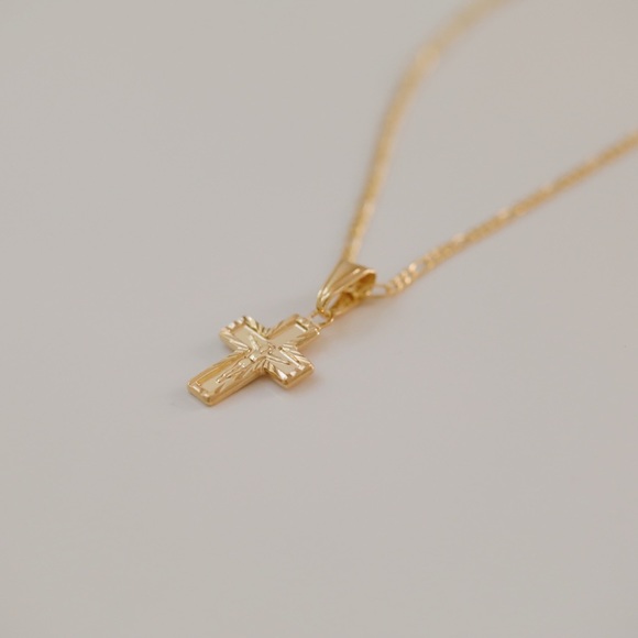 Crucifix Necklace | 18k Gold Filled - Picture 5 of 10